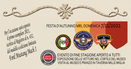 Festa d'autunno 2021 con Mustang Register of Italy MRI