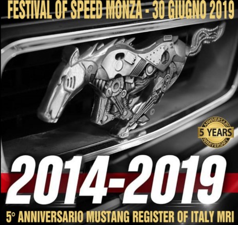 Festival of Speed Monza con Mustang Register of Italy MRI